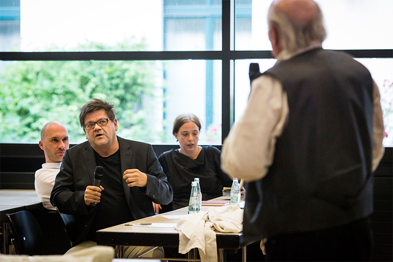 Vortrag aus der Reihe "Architectural Tuesday" mit Wolfgang Meisenheimer am 16.06.2015 im Karl-Schüßler-Saal der FH Köln, "Der Leib als kommunikatives Element"